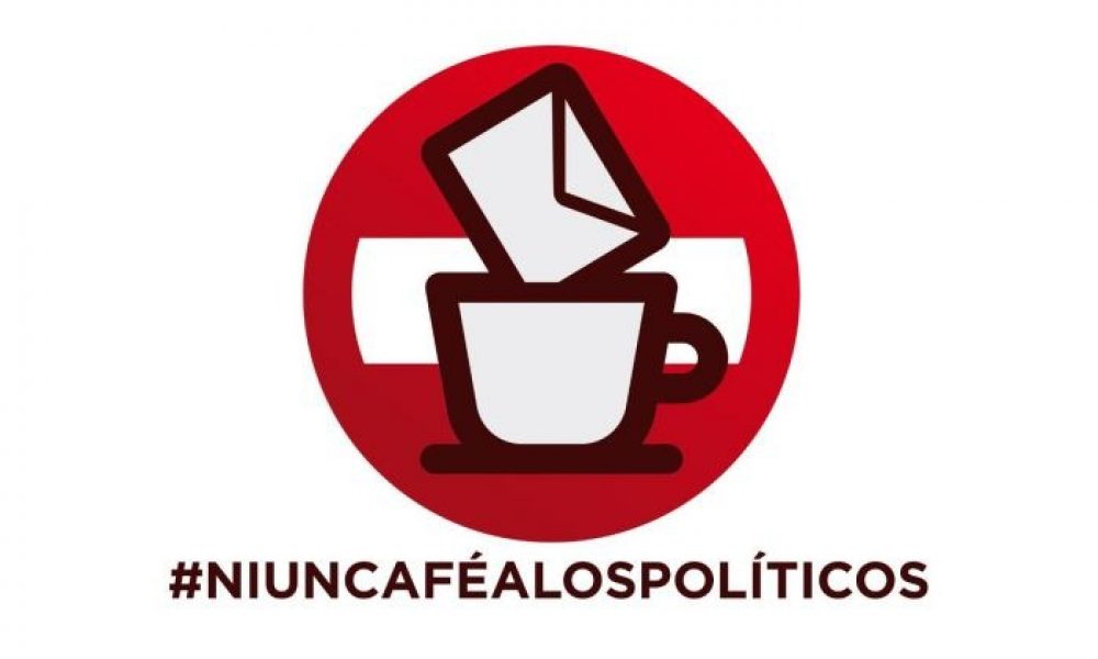 Ni un café a los políticos.