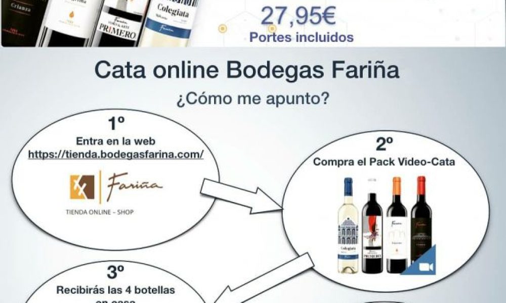 Cata de vinos Virtual Bodegas Fariña