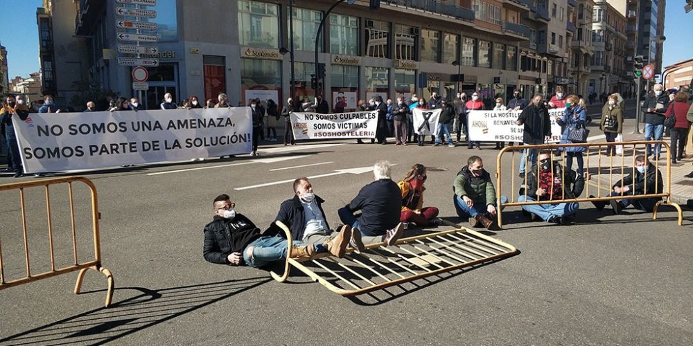 La hostelería zamorana, harta de su situación, se manifiesta.