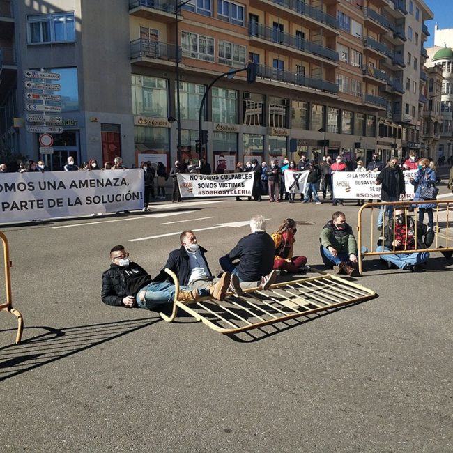 La hostelería zamorana, harta de su situación, se manifiesta.