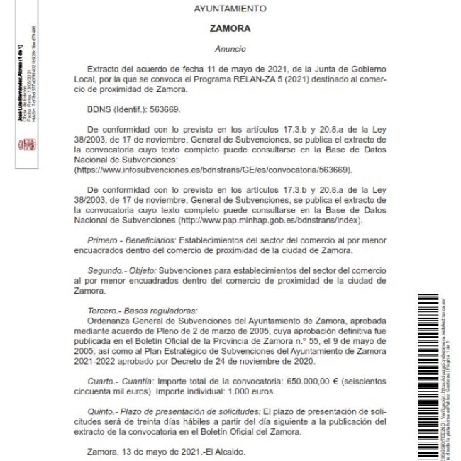 Nuevas ayudas para la hostelería zamorana, desde el ayuntamiento.